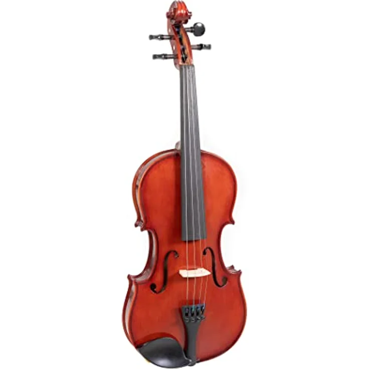 Gewa Pure Violinset EW 4/4, Violine mit massiver Fichtendecke, ebenholz Griffbrett, dunkelrotbraunem Lack und leichten Etui – Bild 3