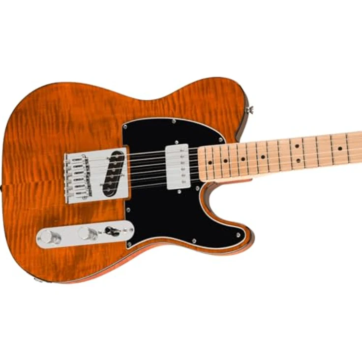 Squier Affinity Tele SH FMT MOC, E-Gitarre mit Pappel Korpus, Riegelahorn Decke, Ceramic Single-Coil und Humbucker, Farbe Mocha – Bild 5