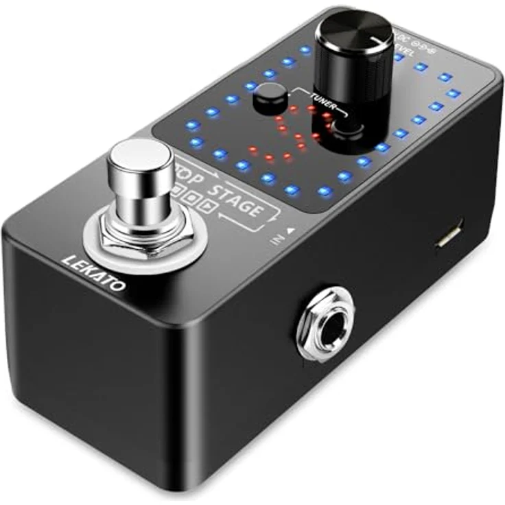 LEKATO Gitarren-Looper Effektpedal, 9 Loops mit 40 Minuten Aufnahmezeit, USB-Anschluss für E-Gitarre und Bassgitarre – Bild 1