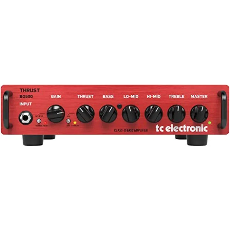 TC Electronic THRUST BQ500, Tragbarer 500-Watt-Basskopf mit Mosfet-Vorverstärker, 4-Band-EQ und Schubkompressor