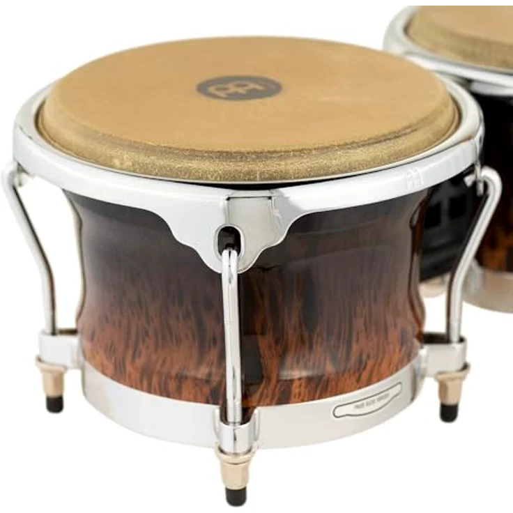 Meinl FWB400BB Bongoset Free Ride, Holz Bongos in Brown Burl, 7" & 8 1/2", mit Meinl Free Ride Suspension System und Chrome Hardware – Bild 5