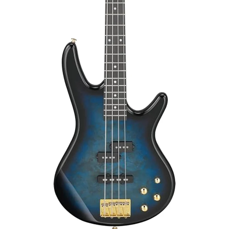 Ibanez GSR200-TMU, E-Bass mit Okoume Korpus, Ahornhals, Purpleheart Griffbrett, 22 Bünde, Marine Burst – Bild 5