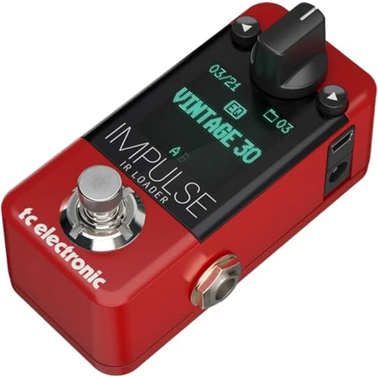 tc electronic Impulse IR Loader, Effektpedal für E-Gitarre und Bass mit 25 eingebauten IRs und 74 Speicherplätzen, schwarz – Bild 2