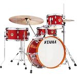 Tama Club Jam Vintage Kit -CPM, Kompakter 6-lagiger Kesselsatz mit 18"x12" Bass Drum und Candy Apple Mist Finish