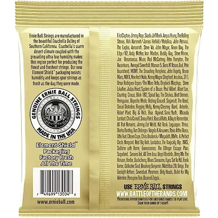 Ernie Ball Earthwood Light Akustik-Gitarrensaiten, 80/20-Bronze, 3 Pakete, Stärke 11–52, frischer Klang und hervorragende Projektion, hergestellt in den USA – Bild 2