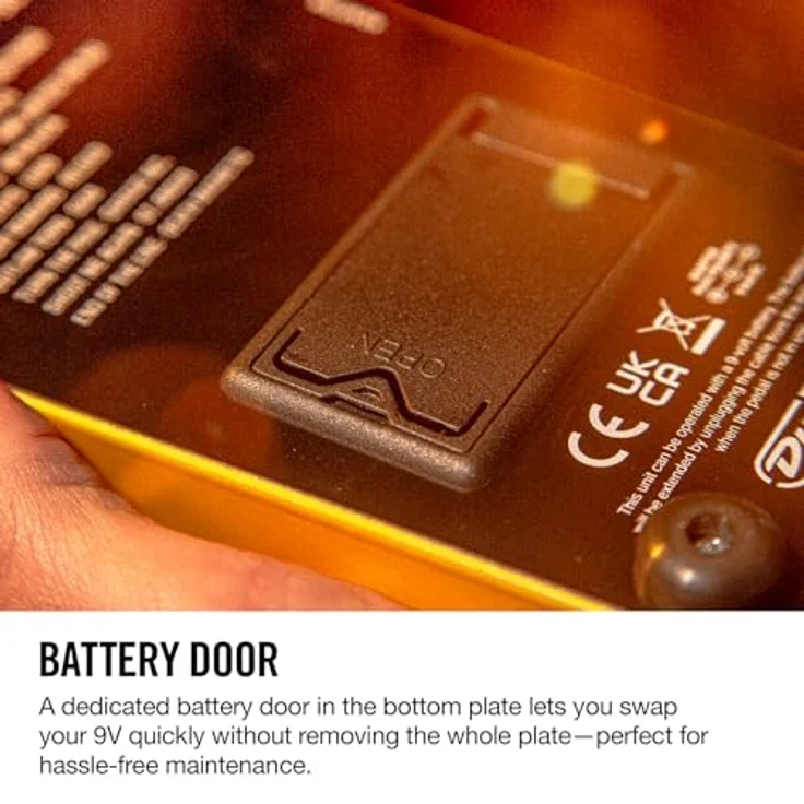 Dunlop Kirk Hammet Cry Baby Wah, Wah Wah Pedal für Gitarre, Limited Edition in Gelb Sparkle, Made in the USA – Bild 7