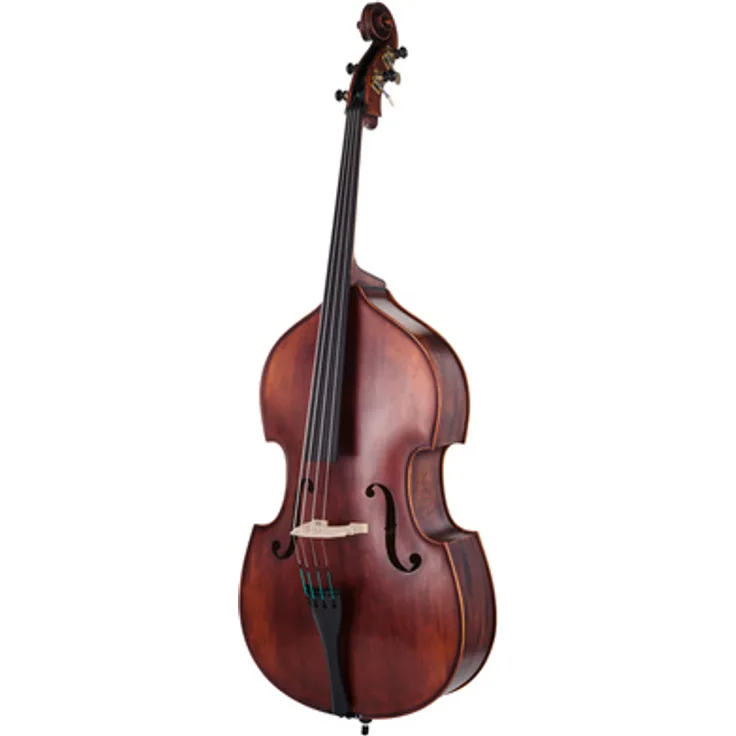 Roth & Junius Europe Orchestra Bass 3/4, vollmassiver Kontrabass mit Fichtendecke und Ebenholzmechaniken, Antik-Lackierung