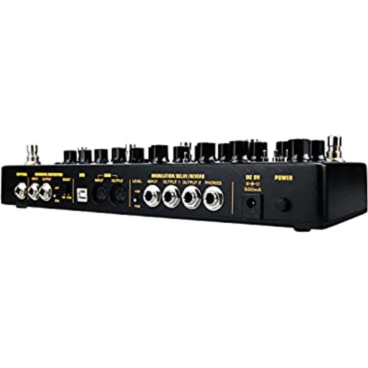 Nux Cerberus, Gitarren-Multieffekt mit 16 Effekttypen, 128 Presets, analogen Overdrive und Distortion, True Bypass, USB Anschluss, schwarz – Bild 7