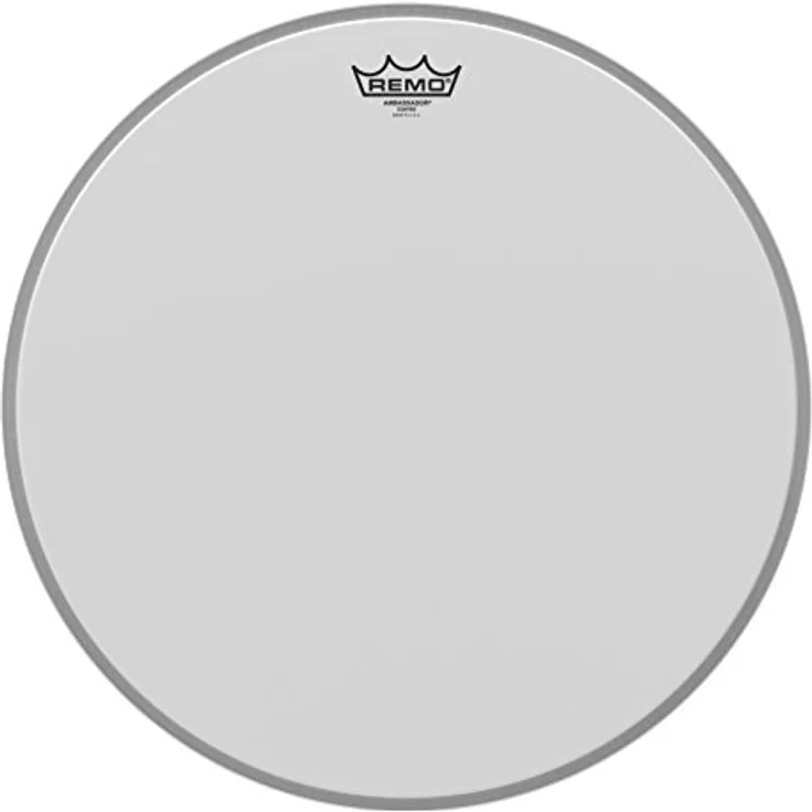 Remo 18" Ambassador Coated Bass Drum Fell, weißes einschichtiges Schlagfell – Bild 2