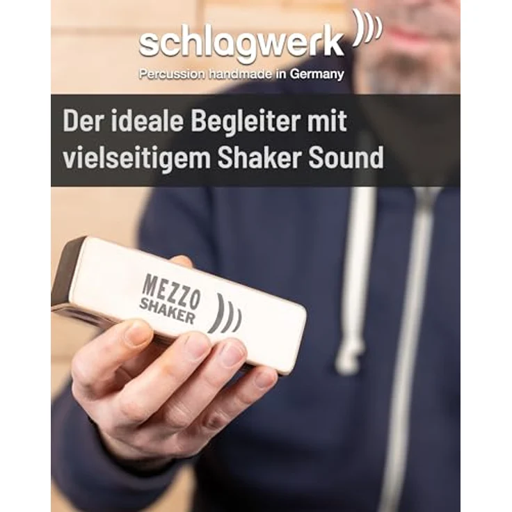 Schlagwerk SK35 Mezzo Shaker, Percussion Shaker aus Holz mit ausgewogenem Klang, ergonomischer Größe, Made in Germany – Bild 4