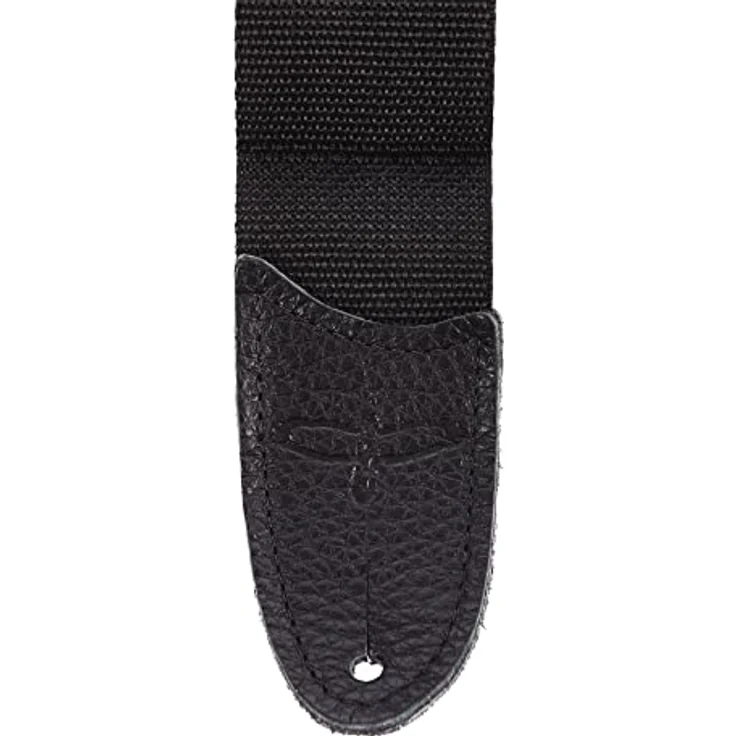 PRS ACC-3171 Poly Strap, Gitarrengurt aus Nylon mit roten Signaturen und premium Leder-Enden, schwarz, 145 cm Länge – Bild 3