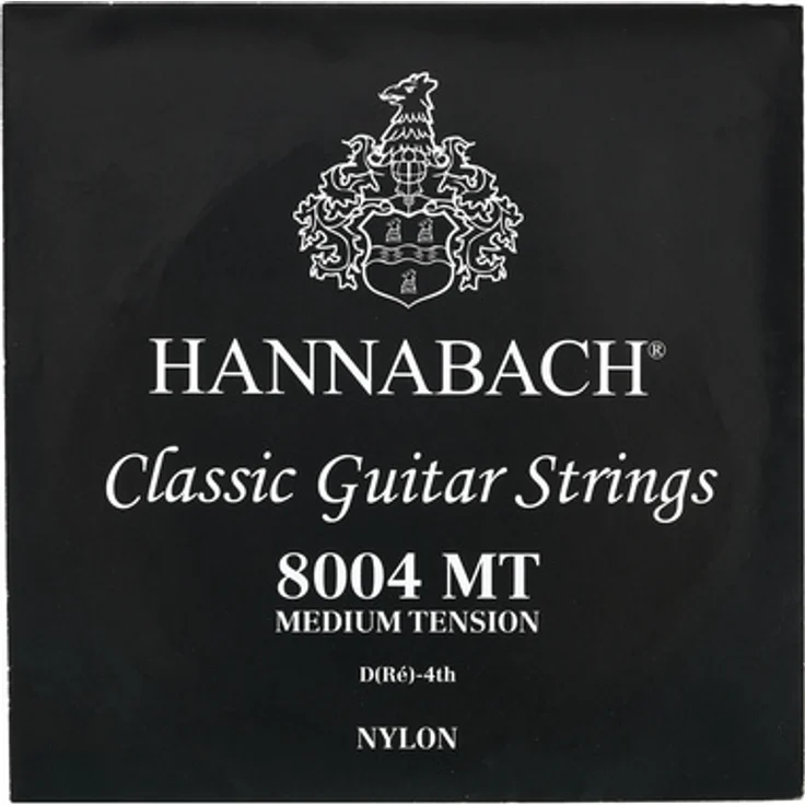 Hannabach 800MT Einzelsaite D4w, Klassikgitarren Saite mit mittlerer Spannung, versilbert – Bild 1