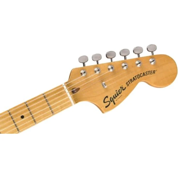 Fender Squier Classic Vibe 70s Stratocaster E-Gitarre, Schwarz, Ahorn-Griffbrett, 2 Jahre Garantie, Alnico-Tonabnehmer – Bild 5