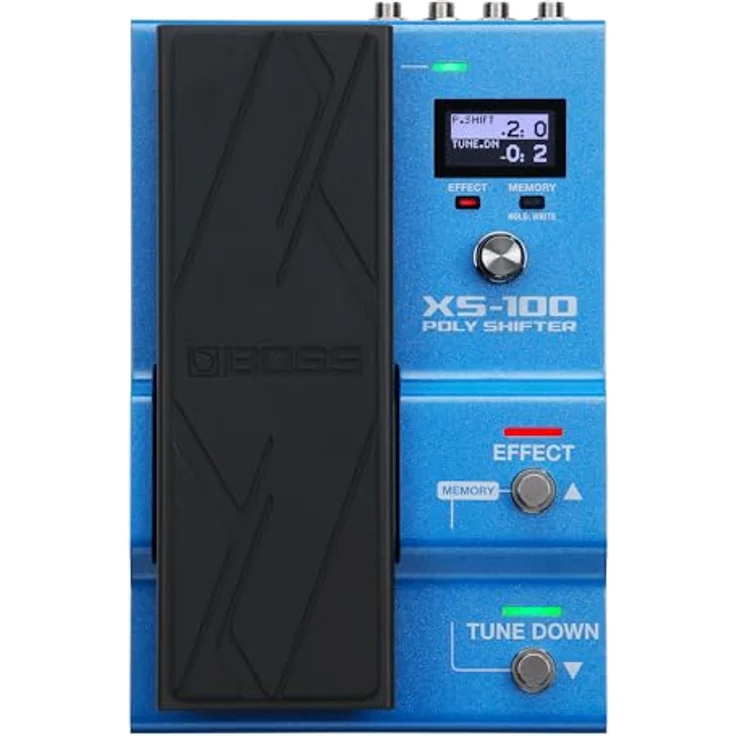 Boss XS-100 Poly Shifter, Effektpedal für E-Gitarre mit integriertem Expression-Pedal und LCD-Display, 30 Speicherplätze, polyphone Tonhöhenkorrektur – Bild 1