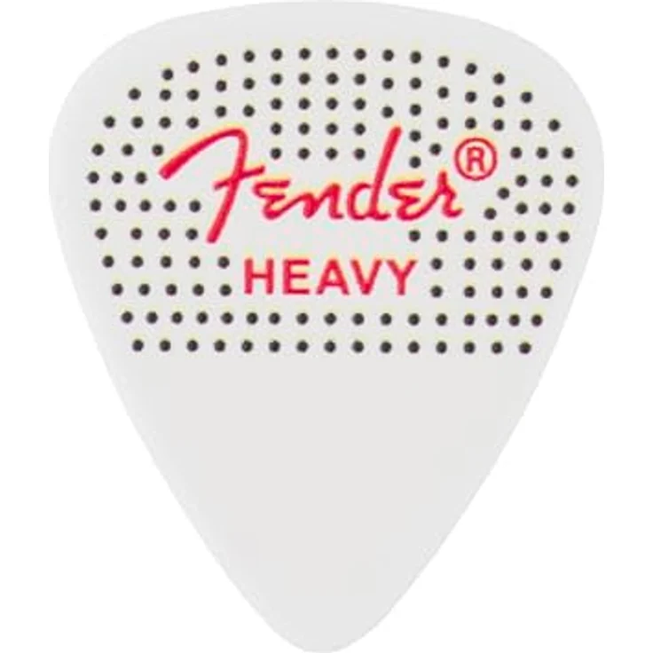 Fender 351 Dotted Celluloid Plektren, 12er Pack in verschiedenen Farben, Heavy, rutschfeste genoppte Oberfläche – Bild 2