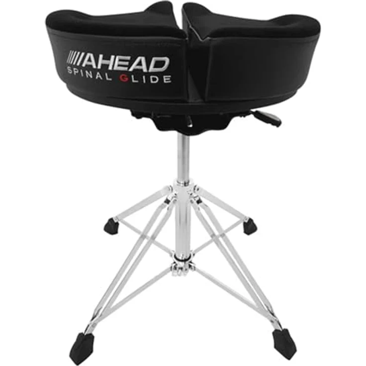 Ahead Spinal Glide Ergokinetic Drumhocker, hydraulisch höhenverstellbar, 50–68 cm, 4-Bein-Konstruktion bis 110 kg, ergonomisch für Drummer – Bild 2
