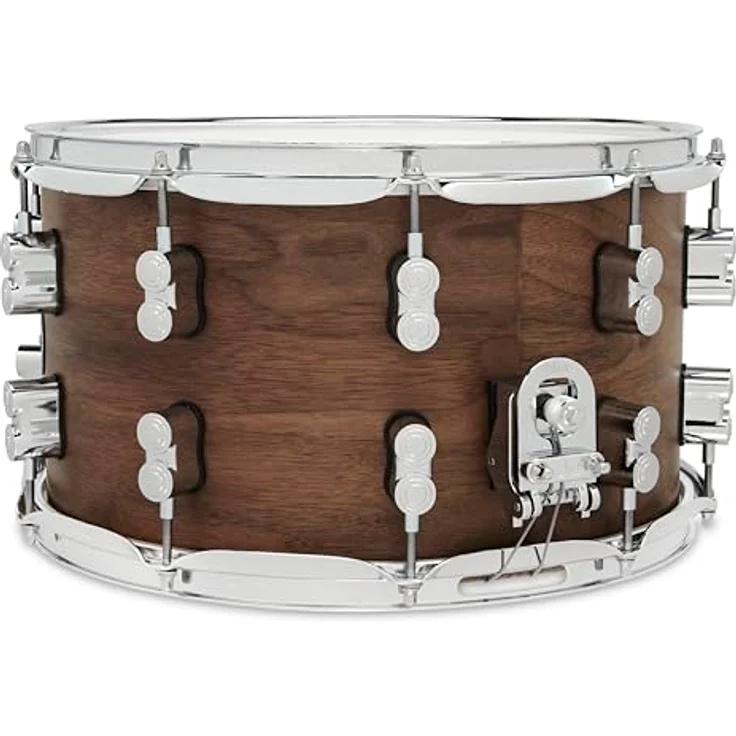 DW PDP 14"x08" Walnut Snare, 20-lagiger Ahornkessel mit Walnussholz-Finish, chrom Hardware, matt lackiert – Bild 2