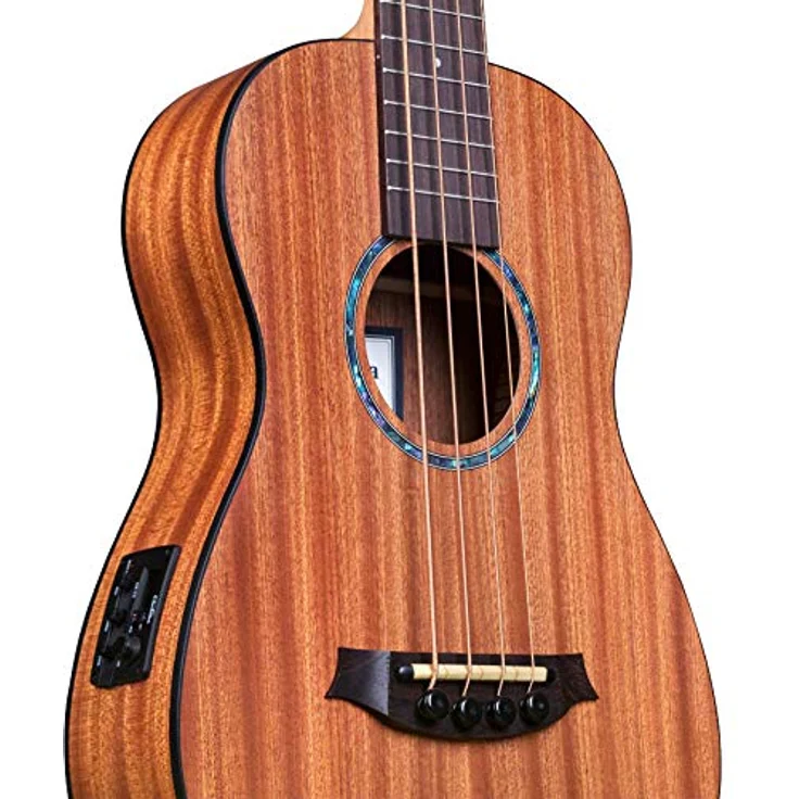 Cordoba Mini II Bass MH-E, Akustikbass mit laminierter Mahagoni-Decke, 3-Band Elektronik und Stimmgerät, Natur-Mahagoni Finish – Bild 6