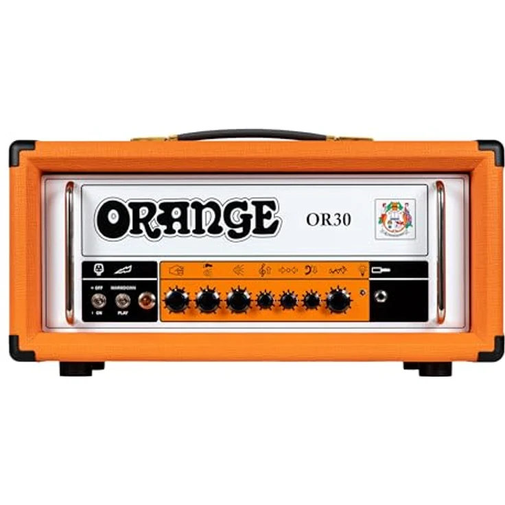 Orange OR 30, 30 Watt Class-A Vollröhre E-Gitarren-Topteil mit fußschalbarem Volume-Boost und FX-Loop, orange – Bild 1