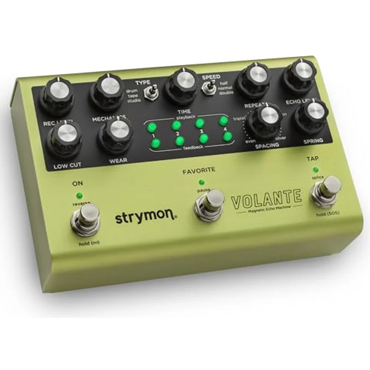 Strymon Volante, Delay-Pedal mit 3 Magnet Delays, Federhall und Looper, True Bypass, Schwarz – Bild 1
