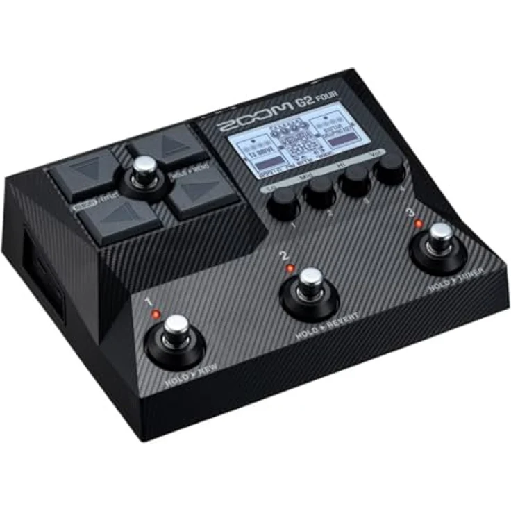 Zoom G2 FOUR, Gitarren-Multi-Effect mit 22 Verstärker-Modellen, 79 Effekten, 300 Patch-Speicherplätzen und 80-Sekunden-Looper-Funktion – Bild 1