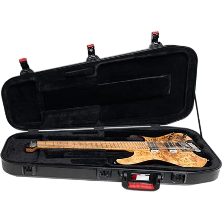 Gator TSA Headless Electric Guitar Case, anpassbares EPS-Interieur, ATA-geformtes Polyethylen, schwarz – Bild 15
