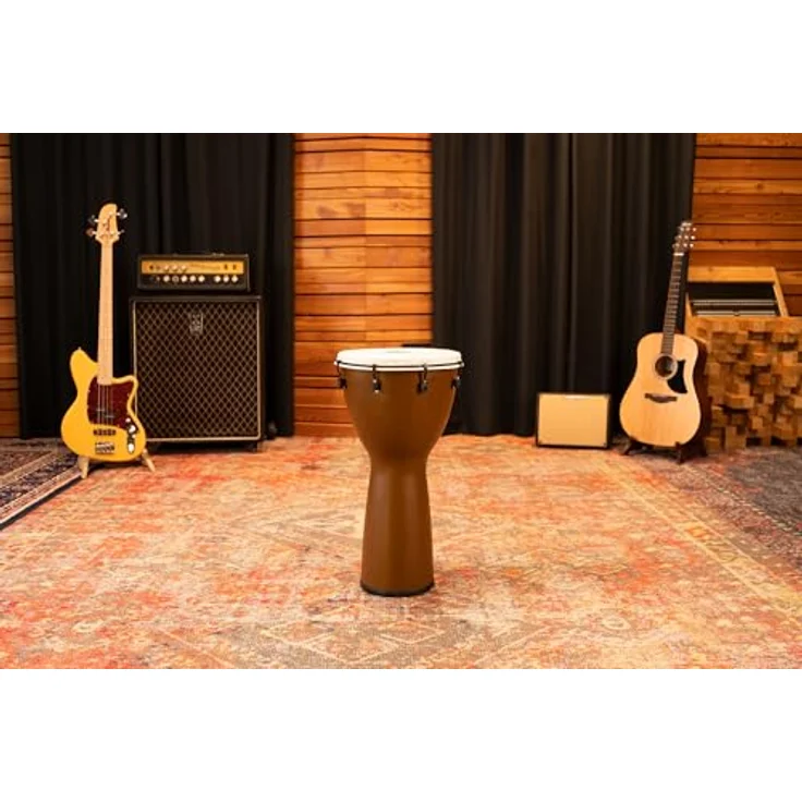 Meinl ADJ12-BW 12" Alpine Djembe, Höhe 61 cm, Farbe Barnwood, Kunststoffkorpus, rutschfester Gummiboden, mechanisches Stimmsystem – Bild 2