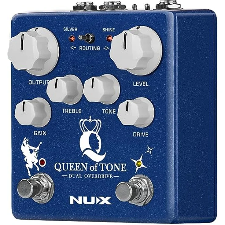 Nux Queen of Tone Overdrive, Effektpedal für E-Gitarre mit True/Buffered Bypass und 6 Reglern – Bild 9