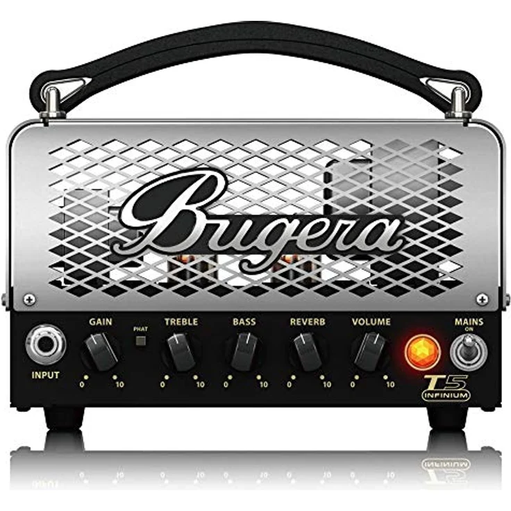 Bugera T5 INFINIUM, 5 Watt Röhrenverstärker Topteil mit INFINIUM Tube Life Multiplier, Reverb und Kofferradio-Design – Bild 3