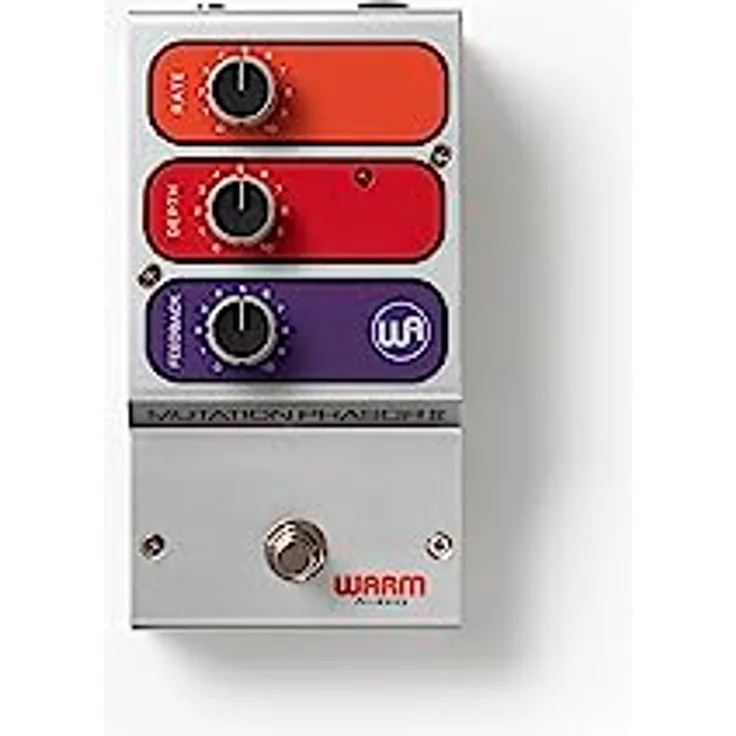 Warm Audio Mutation Phasor II, Effektpedal für E-Gitarre mit elektro-optischem Phase-Shifting, 70er Jahre Nachbildung, Regler: Rate, Depth, Feedback