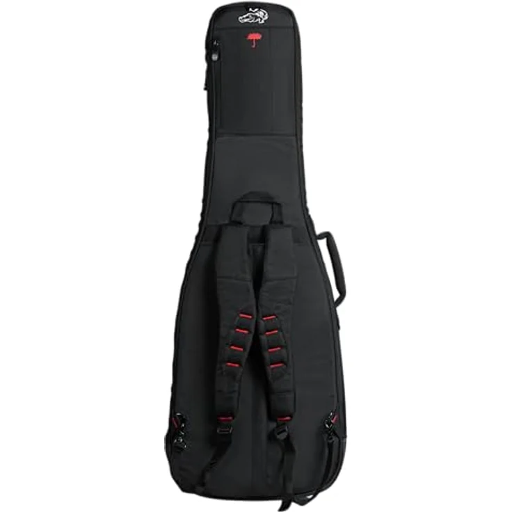 Gator G-PG-Semi-hollow / V Bag, Gigbag für Semi Hollow / V-Style E-Gitarre, Schwarz, inklusive Regenhülle, Micro-Fleece Innenausstattung, 25 mm Polsterung und große Außentasche mit Kabelmanagement – Bild 16
