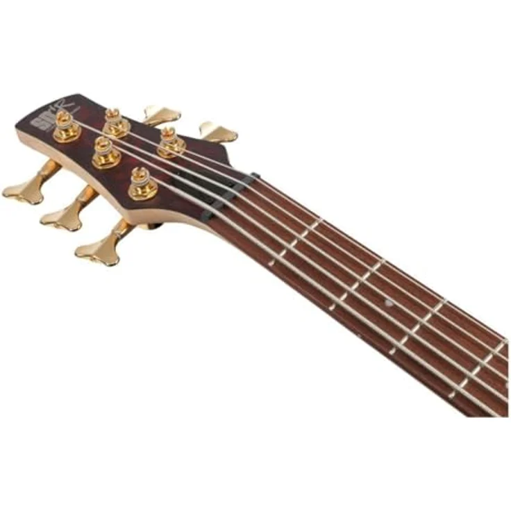 Ibanez SR305EDX-WZM, 5-saitiger E-Bass mit Nyatoh-Korpus, 3-Band EQ und goldener Hardware, Wine Red Frozen Matte – Bild 6