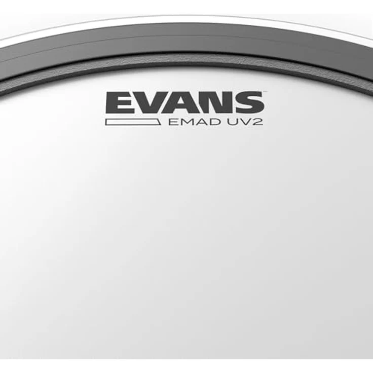 Evans 16" EMAD UV2 Coated Tom, doppellagiges Schlagzeugfell mit UV-gehärtetem Coating und variablen Dämpfringen – Bild 2