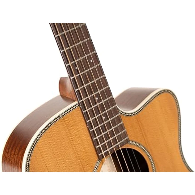 Cort Essence OC 4 Natural, Westerngitarre mit massiver torrifizierter Sitka-Fichtendecke, Mahagoni Korpus und Fishman Presys VT System, Natur – Bild 10