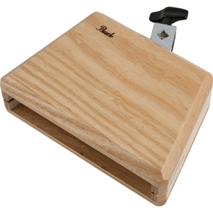 Pearl PAB-100 Wood Block, Holzblock aus Eschenholz mit Halterung, extra tief und langlebig