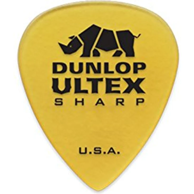 Dunlop Ultex Sharp Pick .73 mm, Plektrum Pack mit 72 Stück, Standardform (351), hohe Kontrolle und Geschwindigkeit – Bild 1