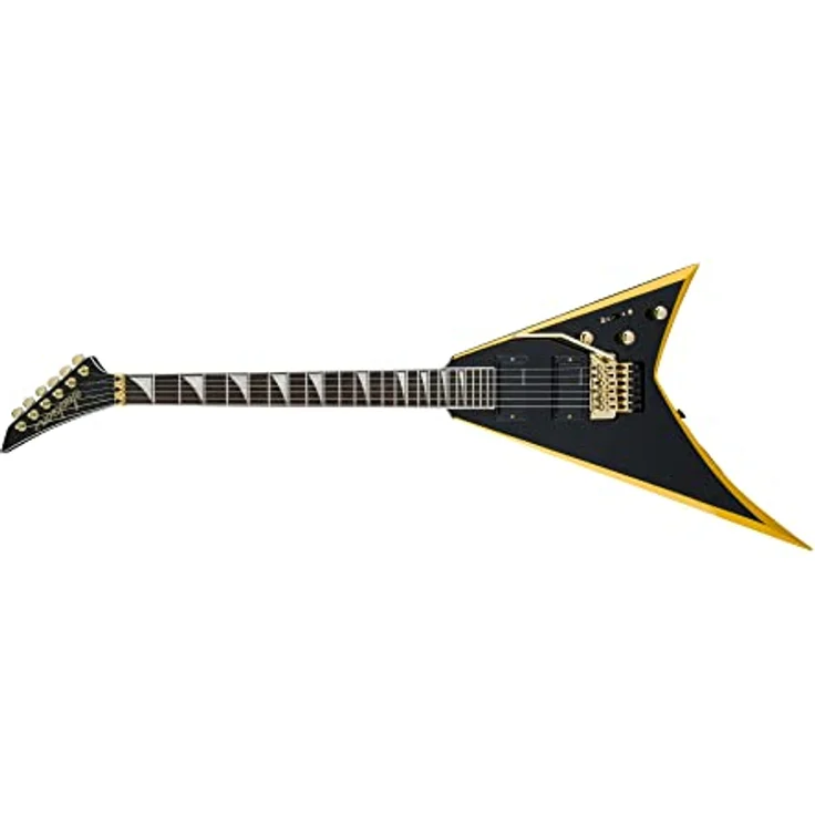 Jackson X Series Rhoads RRX24 IL E-Gitarre, schwarz mit gelben Bevels, sorgfältige Verarbeitung und ausgewählte Materialien – Bild 3