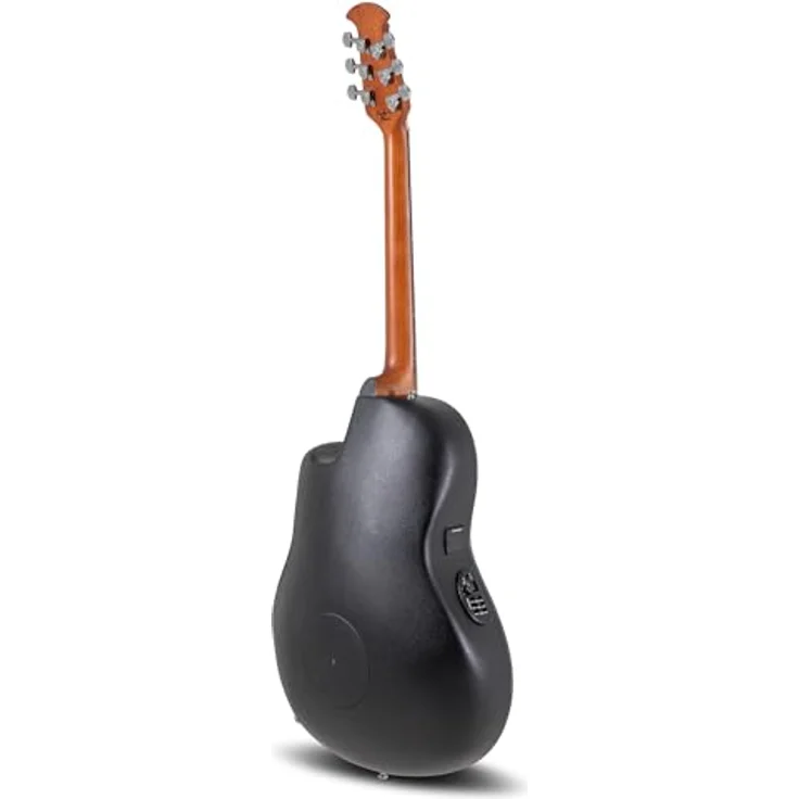 Ovation Celebrity Elite CE44-5-G, Westerngitarre mit massiver Fichte Decke, Schwarz Hochglanz, Cutaway, Slimline Pickup und OP-4BT Preamp mit eingebautem Stimmgerät – Bild 3