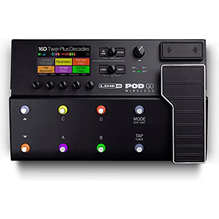 Line6 Pod GO Wireless, Gitarren-Multieffektpedal mit 300+ Effekten, inkludiert Relay G10TII Transmitter, kompaktes Design – Bild 2