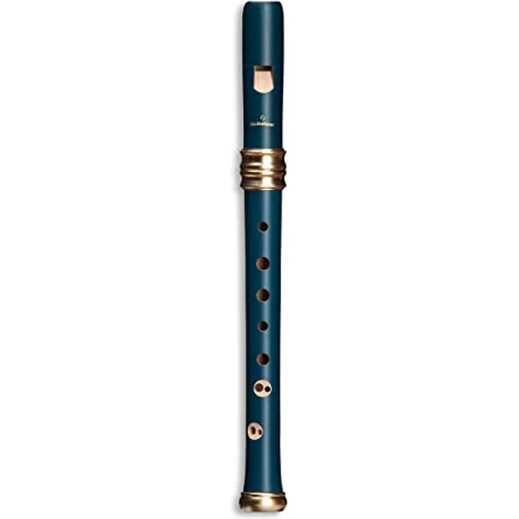 Mollenhauer 4119B Adris Dream Soprano, Sopranblockflöte aus Birnbaum, blau, barocke Griffweise mit Doppelloch und vollem Klang