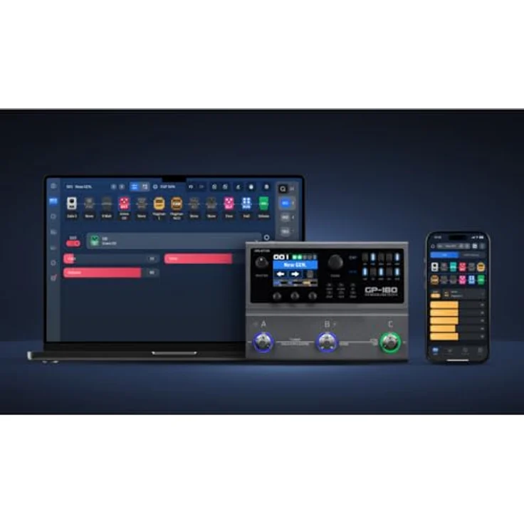 Valeton GP-180, Gitarren-Multieffektpedal mit über 200 Effekten, 200 Speicherplätzen, Drum-Machine und Bluetooth-Funktionalität – Bild 7