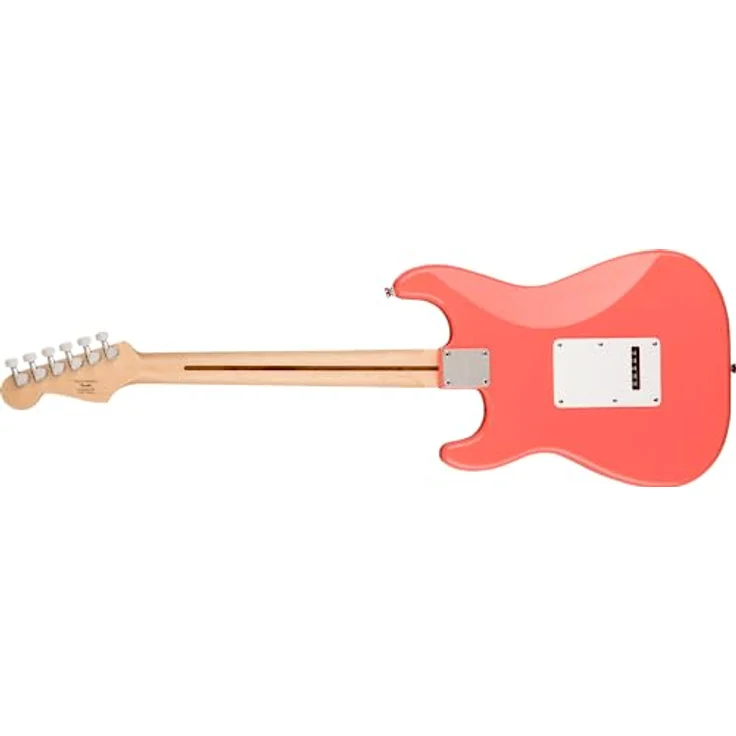 Fender Squier Stratocaster HSS MN, E-Gitarre in Tahitian Coral mit hochwertiger Verarbeitung – Bild 2