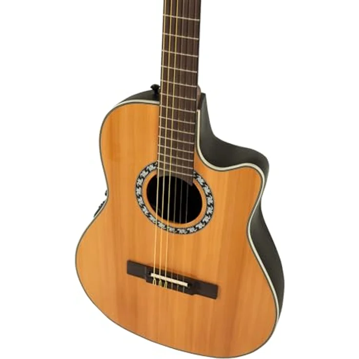 Ovation Pro Series Classic 1773AX-4-G, Konzertgitarre mit AA massiver Zederndecke, Cutaway und natural Finish – Bild 4