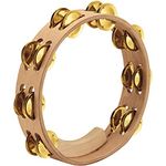 Meinl AE-MTA2B Artisan Tambourine, 10", Ahornring, ergonomischer Griff, klare Klangqualität, Farbe: Natur