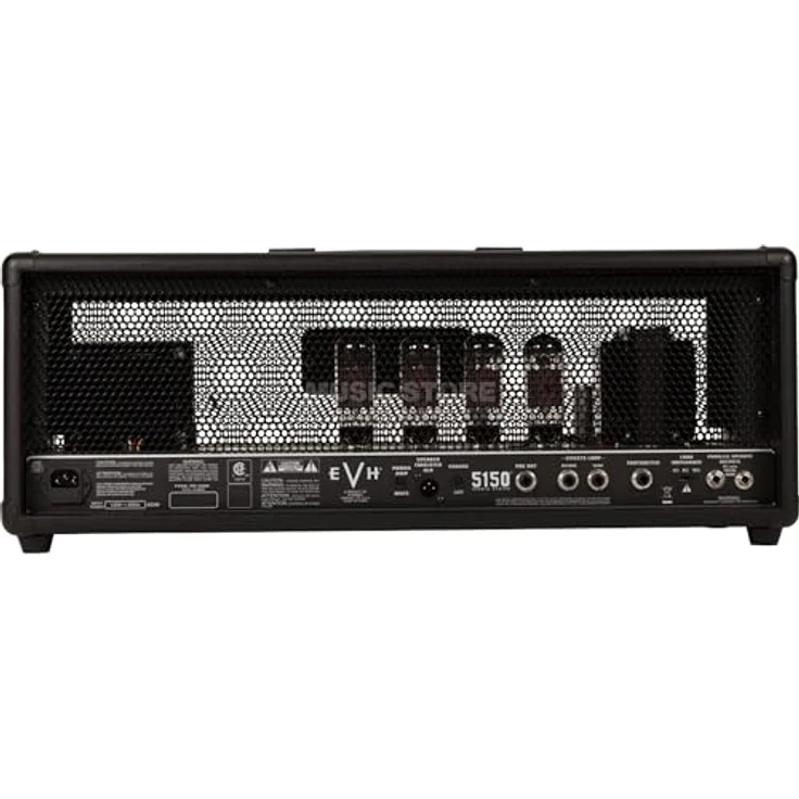 Evh 5150 Iconic 80W Top BK, Röhren E-Gitarren-Verstärker mit 2 Kanälen, Effektloop und Reverb, schwarz – Bild 3