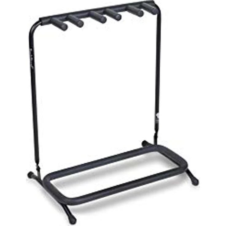 Rockstand RS 20870B Triple Guitarstand, 3er Akustik Gitarrenständer mit Maße 62x73,5x42,5cm, nicht geeignet für Gitarren mit Nitrolack – Bild 1