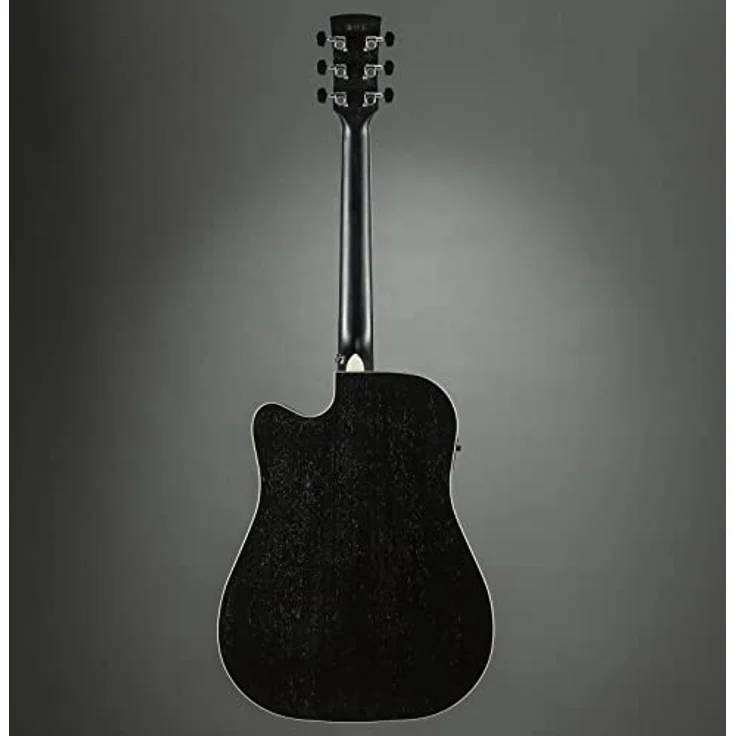 Ibanez AW84CE-WK Artwood, Westerngitarre mit Cutaway, massiver Okume Decke, Fishman Pickup, Weathered Black – Bild 3