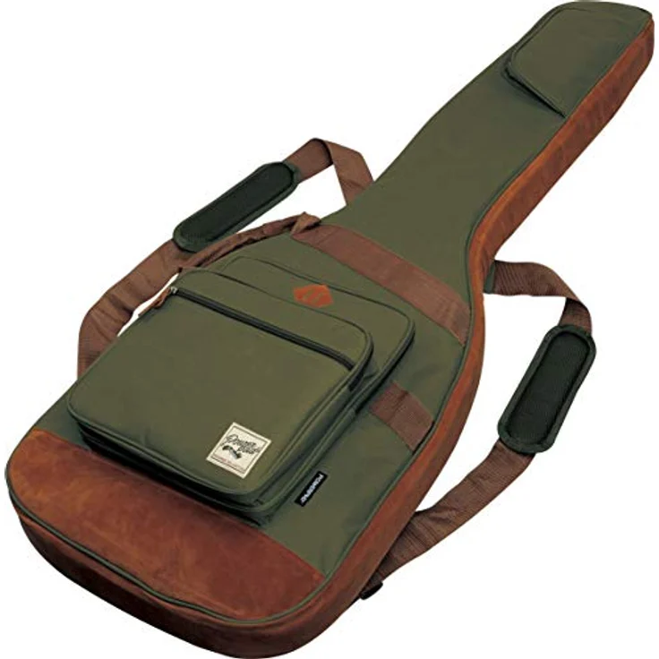 Ibanez IBB541-MGN Powerpad Gigbag, E-Bass Gigbag mit 15mm Polsterung, moss green, inklusive Zubehörfächern und Rucksackgarnitur – Bild 2