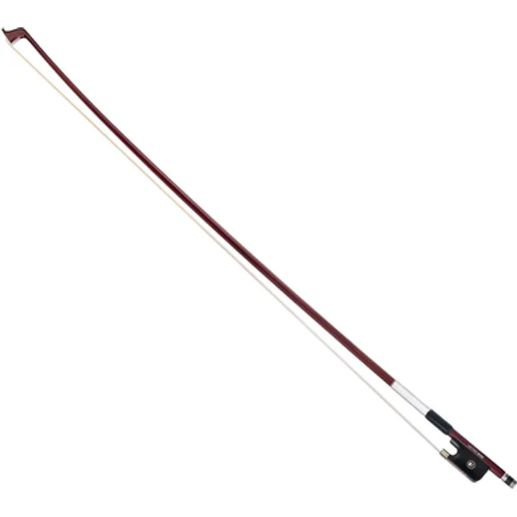 Artino Bois Carbon Viola Bow 4/4, Deluxe Violabogen mit Carbonfaser Kern, Ebenholzfrosch und Neusilber Wicklung