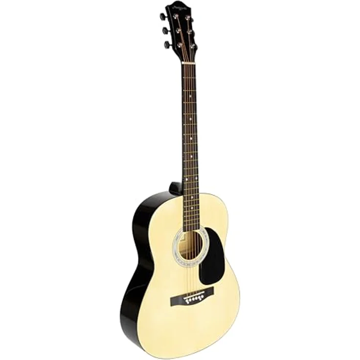Martin Smith Akustikgitarre, Westerngitarre in Natur mit Gitarrenständer, Tuner, Gig Bag, Gurt, Plektren und Saiten – Bild 4